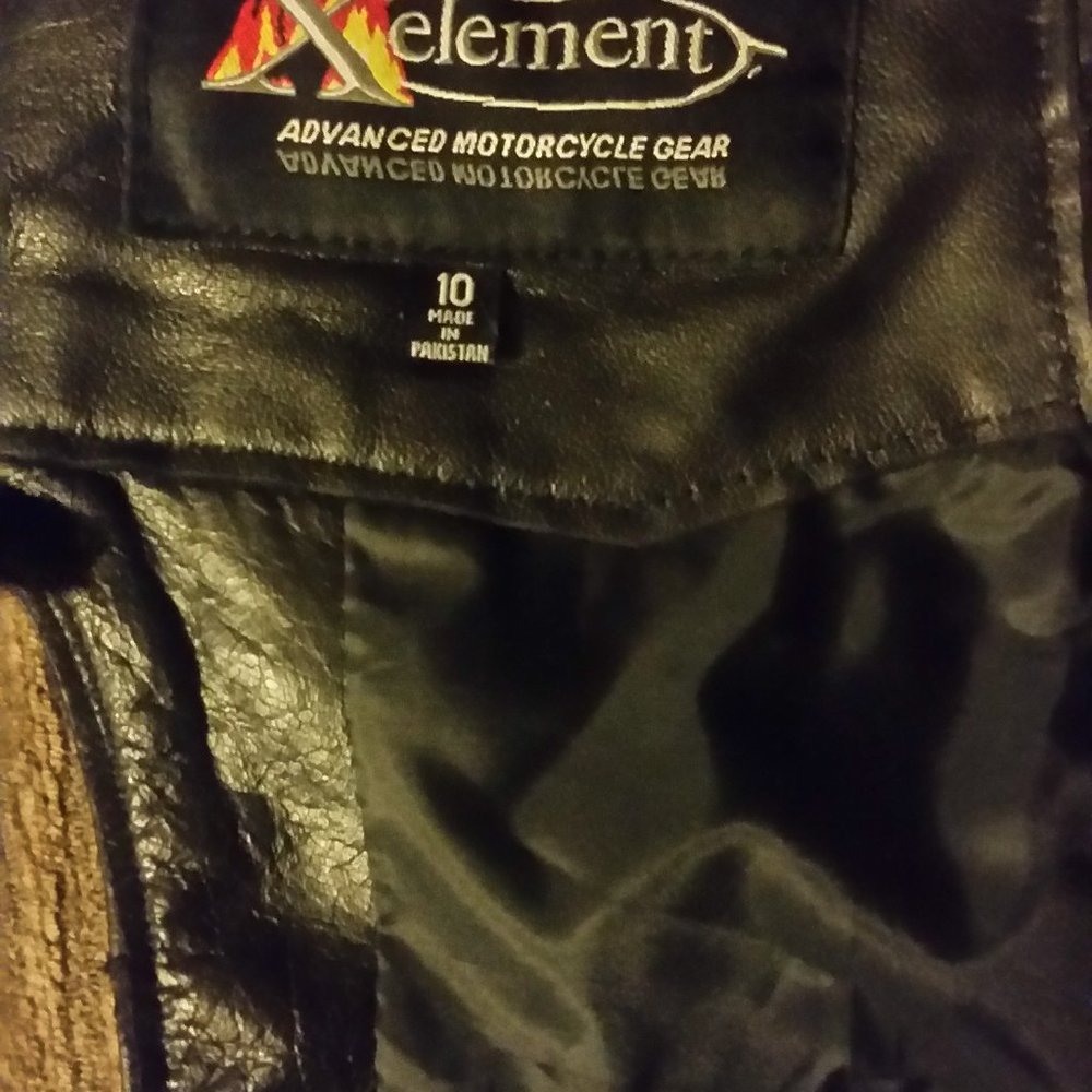 Leather Motorcycle Jacket and Chaps